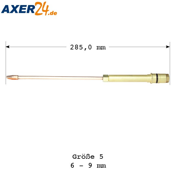 Rohrschweißeinsatz biegsam Gr.5,  6-9 mm