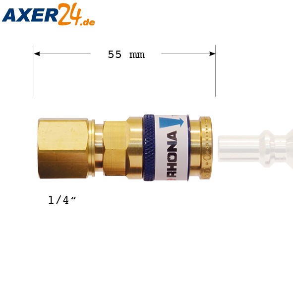 Einhandschnellkupplung Druckminderer für Sauerstoff SD 1/4" RH