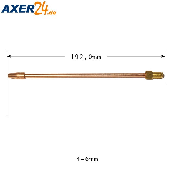 Rohrschweißeinsatz Vorderteil Gr. 4/ 4-6 mm