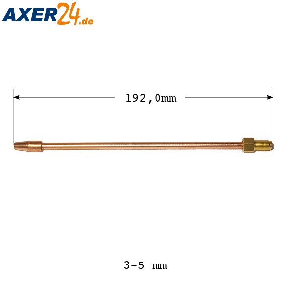 Rohrschweißeinsatz Vorderteil 3-5 mm