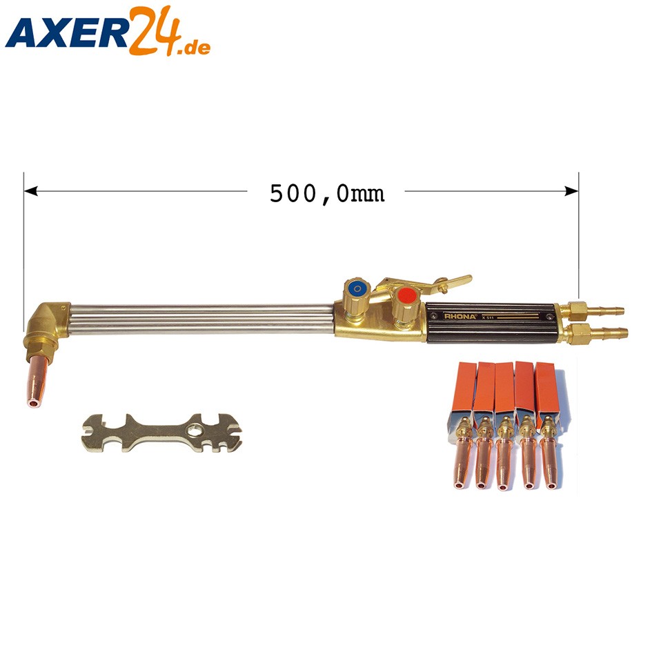 Brennschneidset X 511 500 mm incl.5 Düsen