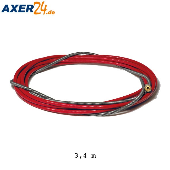 Drahtführungsspirale 3,40 m, rot, 1,0 - 1,2 mm