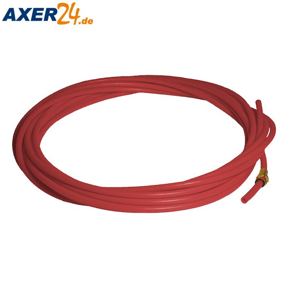 Teflonseele rot 5,50m für Draht 1,0-1,2 mm