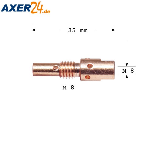 TBI Düsenstock M 8 L = 35 mm zum Umrüsten auf M8