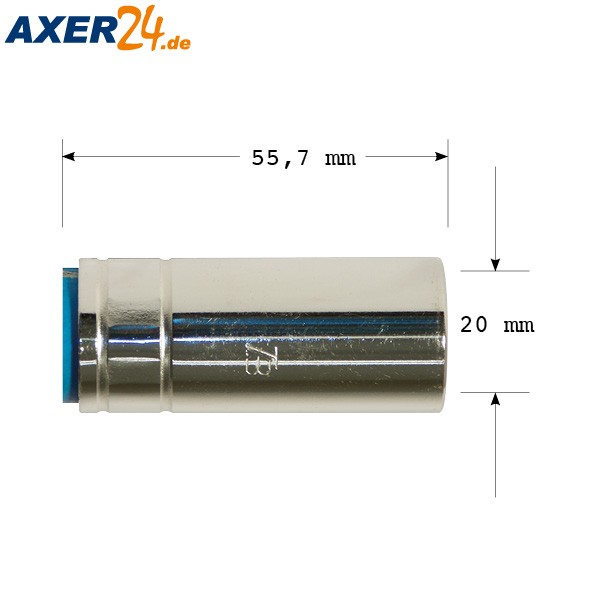 Gasdüse zylinder NW 20 mm