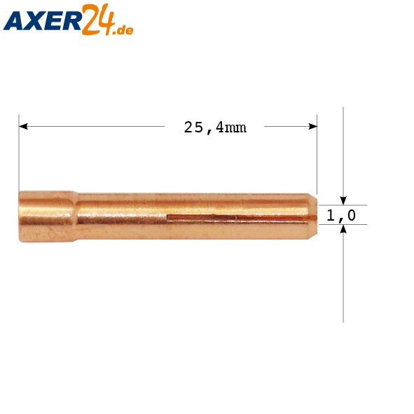 TBI Spannhülse 1,0 x 25,4 mm 13N21 