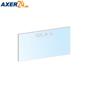 Vorsatzglas 51 x 108 klar aus Glas