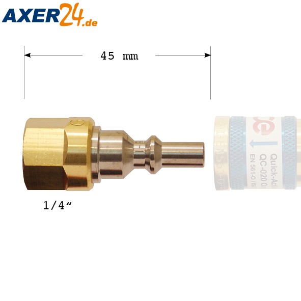 Kupplungsstift Griffstück Sauerstoff