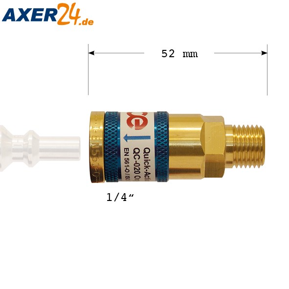 Einhandschnellkupplung Griffstück Sauerstoff