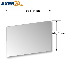 Vorsatzscheibe innen für Eclipse III, 106 x 66  mm