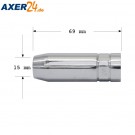 TBI Gasdüse kon. NW 15,0 mm