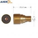 TBI Spannhülsengehäuse mit Gaslinse 1,6 x 23 mm